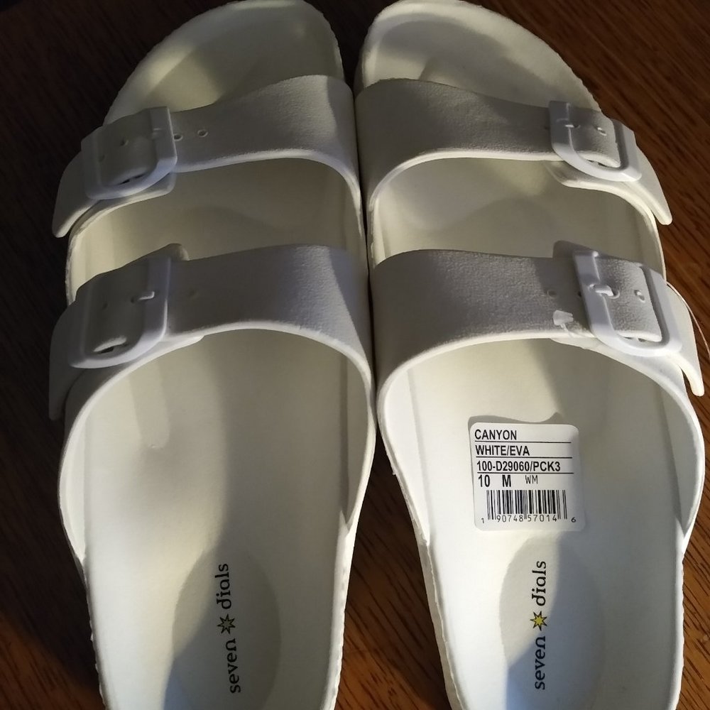 Seven Dials Rubber Slide - White - 10M